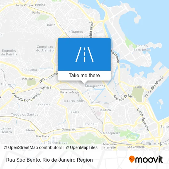 Rua São Bento map