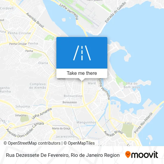 Rua Dezessete De Fevereiro map