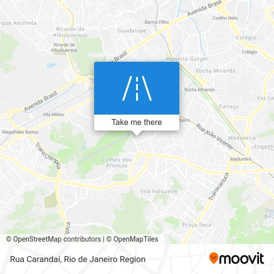 Rua Carandaí map