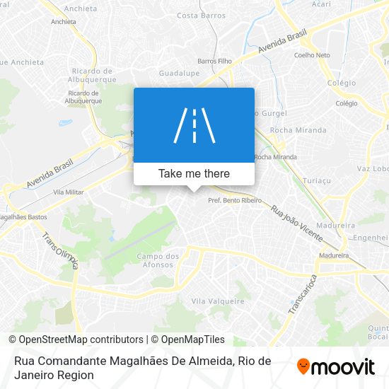 Rua Comandante Magalhães De Almeida map