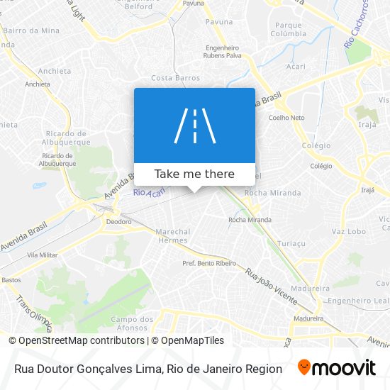 Mapa Rua Doutor Gonçalves Lima