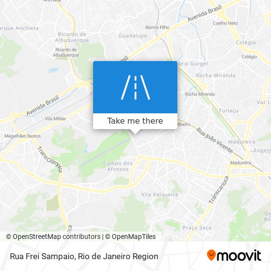 Mapa Rua Frei Sampaio