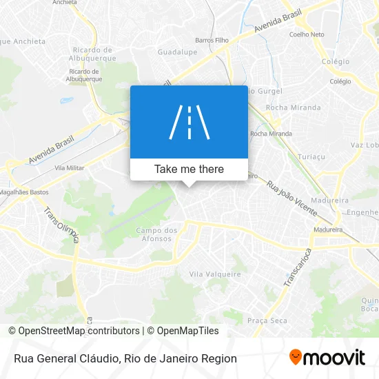 Rua General Cláudio map