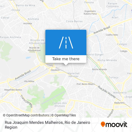 Mapa Rua Joaquim Mendes Malheiros