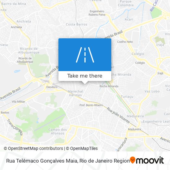 Rua Telêmaco Gonçalves Maia map