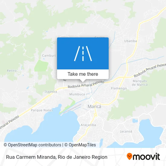 Rua Carmem Miranda map
