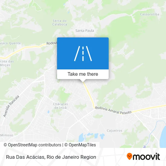 Rua Das Acácias map