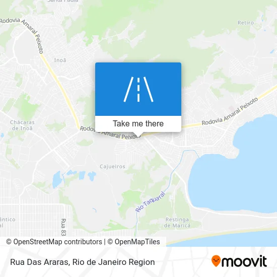 Rua Das Araras map