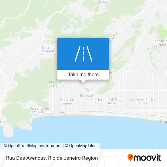 Rua Das Avencas map