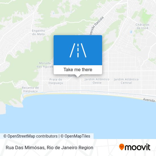 Rua Das Mimósas map