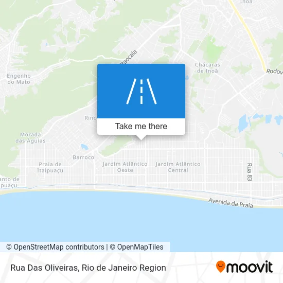 Rua Das Oliveiras map