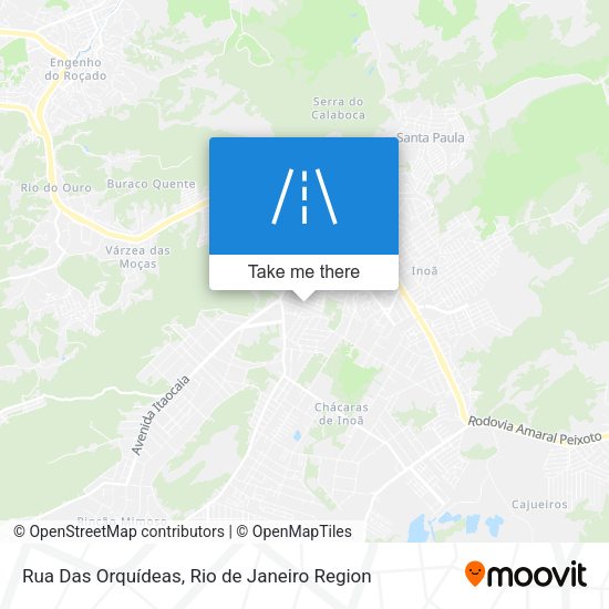 Rua Das Orquídeas map