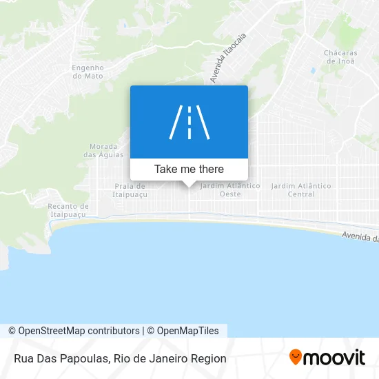 Rua Das Papoulas map