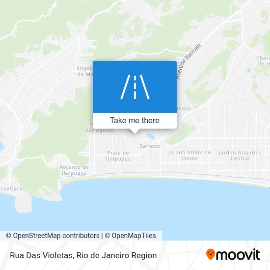 Rua Das Violetas map