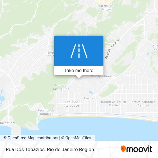 Rua Dos Topázios map