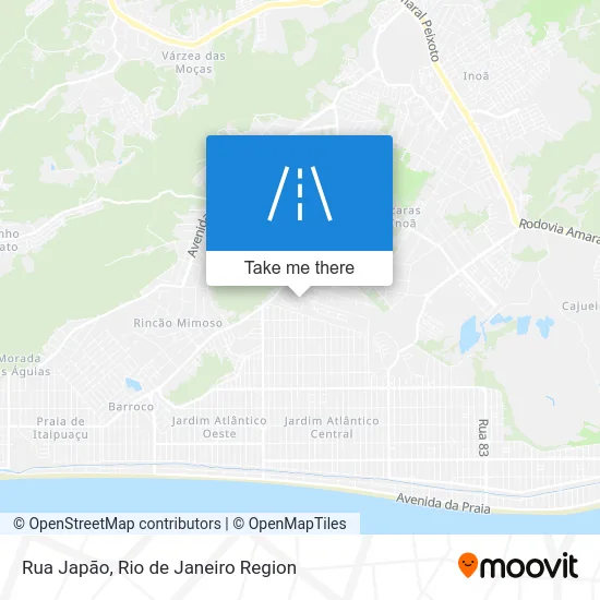 Rua Japão map