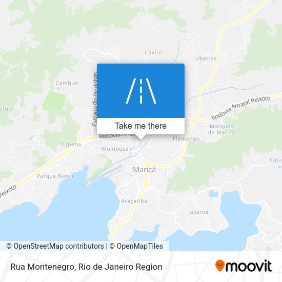 Rua Montenegro map