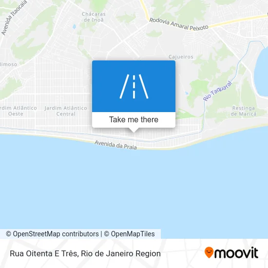 Rua Oitenta E Três map