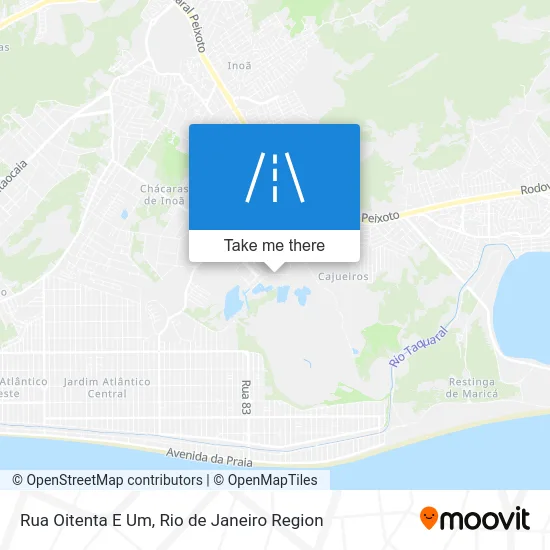 Rua Oitenta E Um map