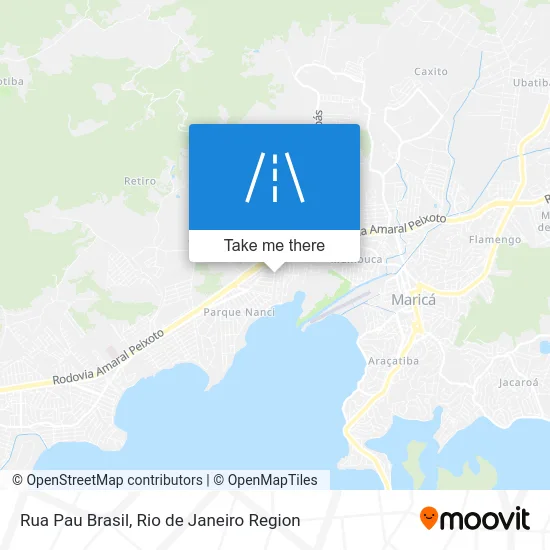 Rua Pau Brasil map
