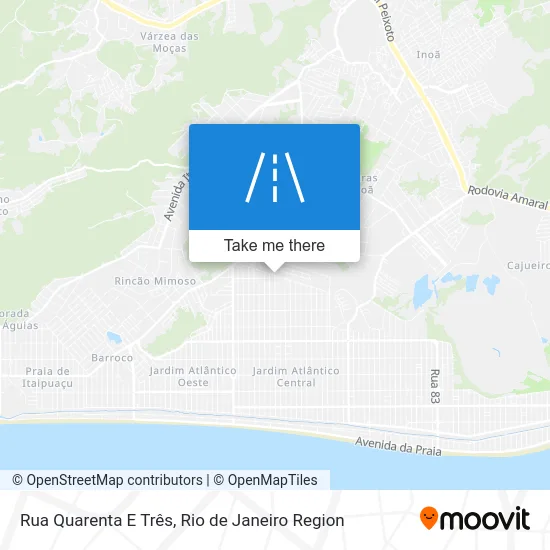 Rua Quarenta E Três map