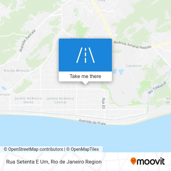 Rua Setenta E Um map