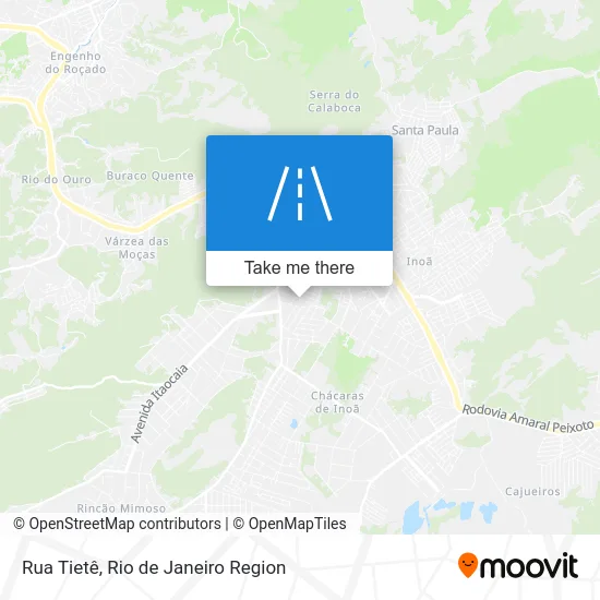 Rua Tietê map