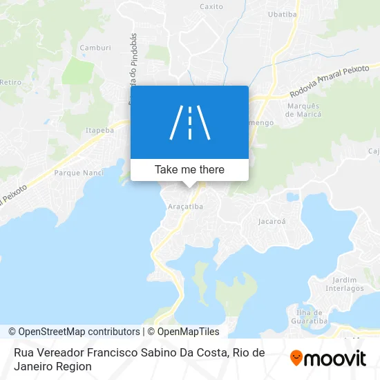 Rua Vereador Francisco Sabino Da Costa map