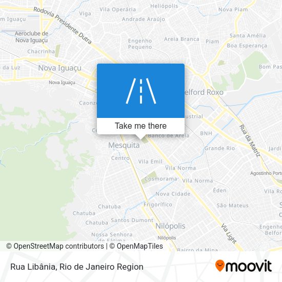 Rua Libânia map