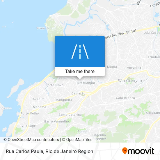Rua Carlos Paula map
