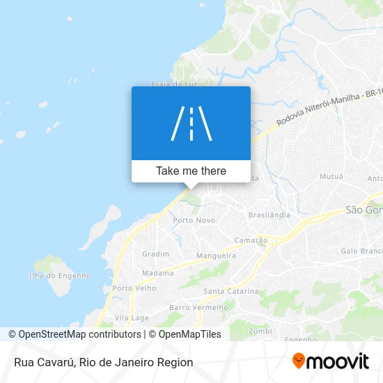 Rua Cavarú map