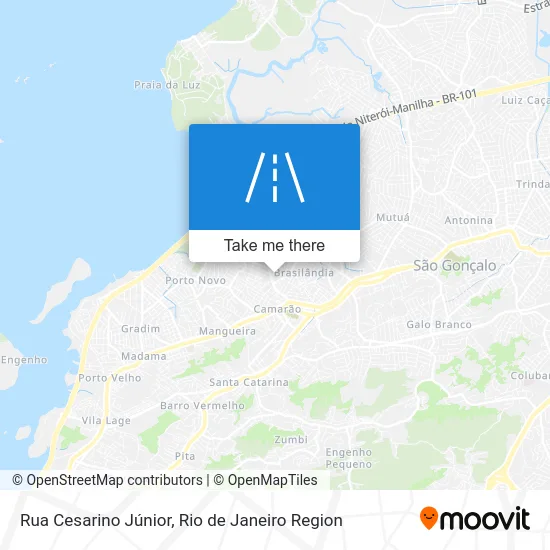Rua Cesarino Júnior map
