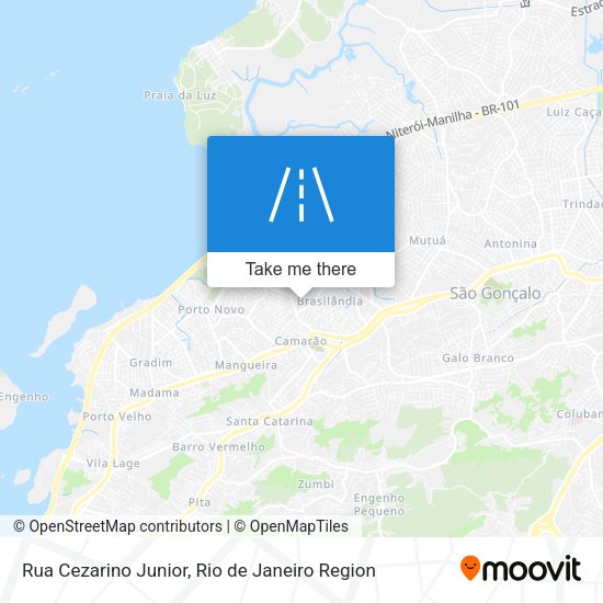 Rua Cezarino Junior map
