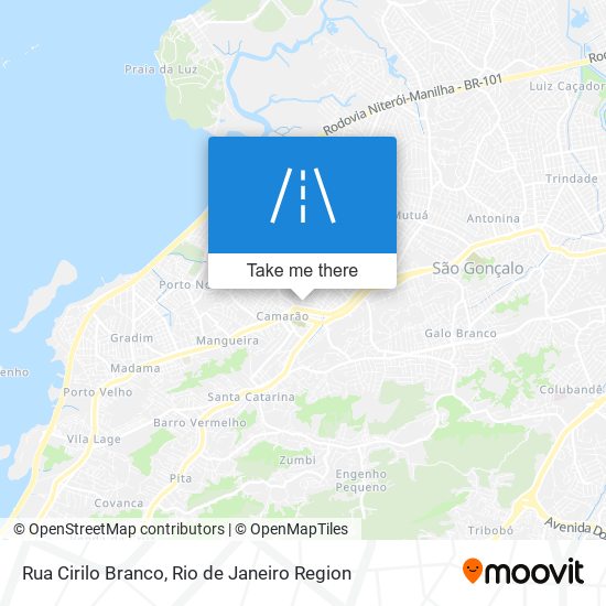 Mapa Rua Cirilo Branco