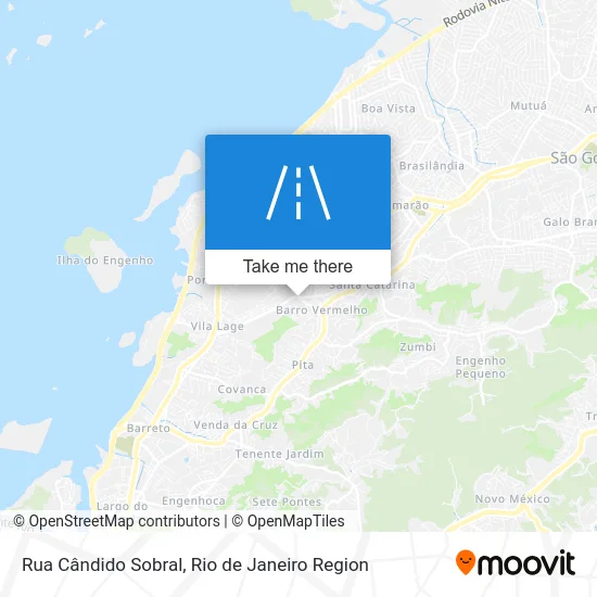 Rua Cândido Sobral map