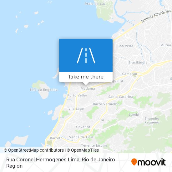 Mapa Rua Coronel Hermógenes Lima