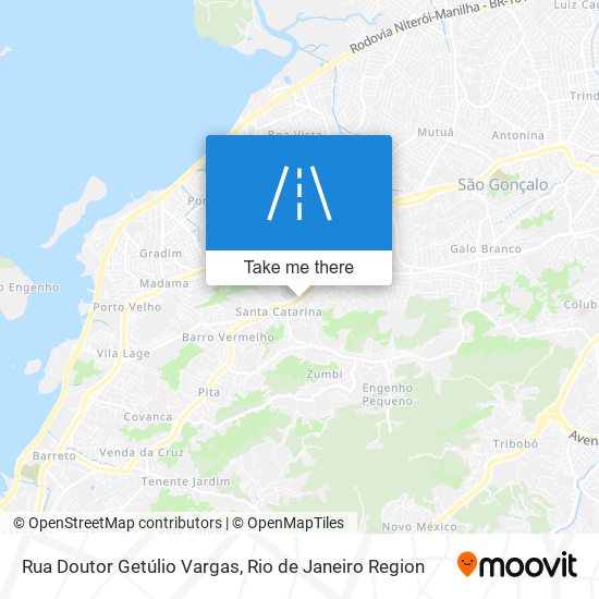 Mapa Rua Doutor Getúlio Vargas