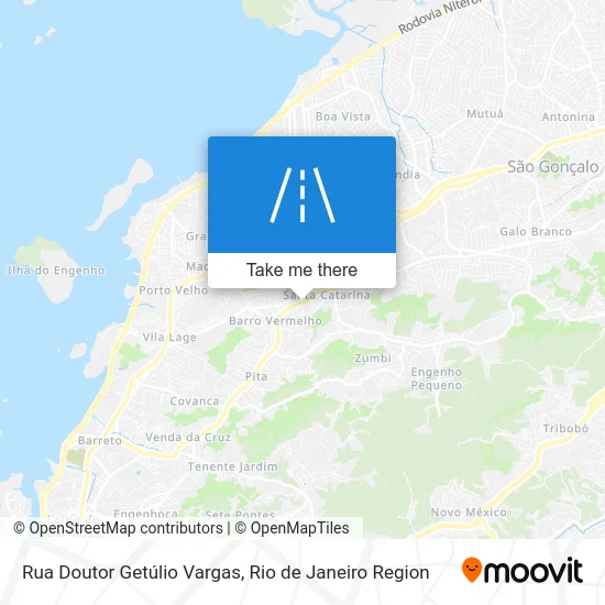 Rua Doutor Getúlio Vargas map