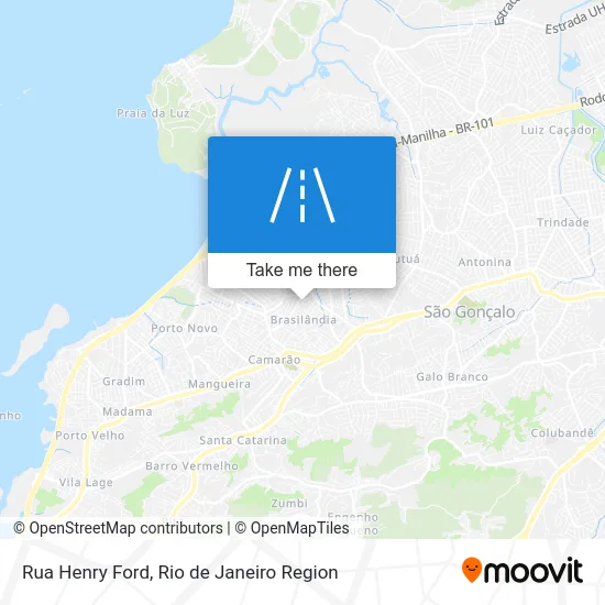 Rua Henry Ford map