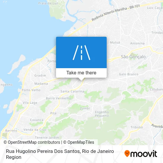 Rua Hugolino Pereira Dos Santos map