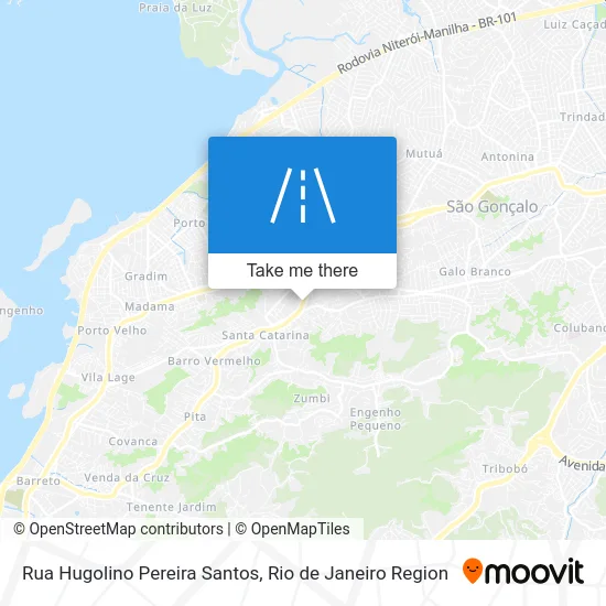 Rua Hugolino Pereira Santos map