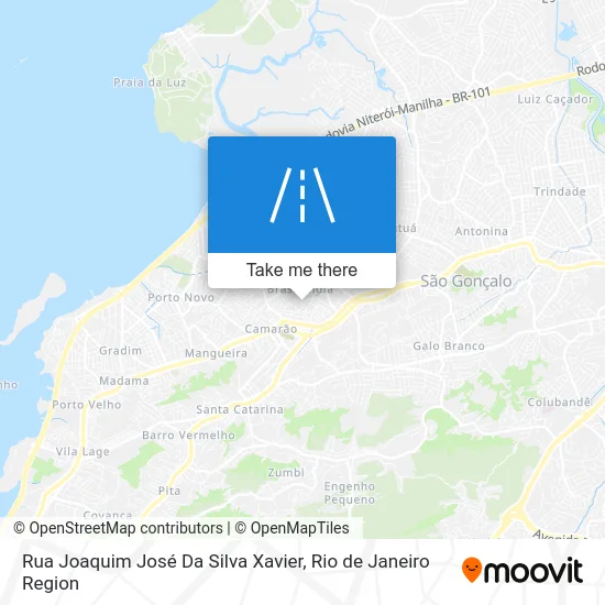 Rua Joaquim José Da Silva Xavier map