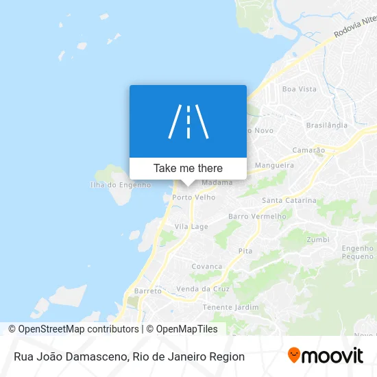 Rua João Damasceno map