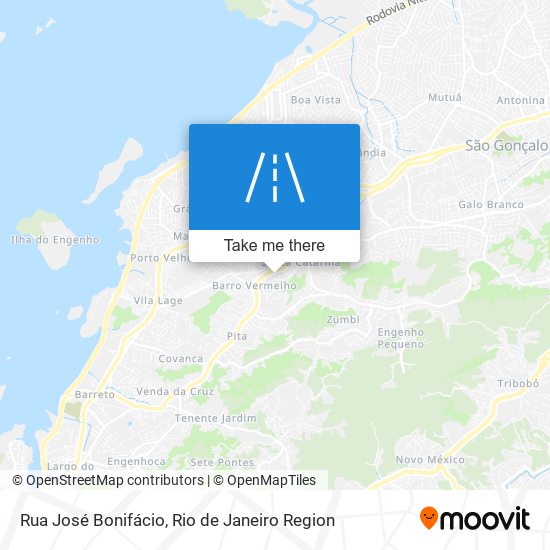 Mapa Rua José Bonifácio