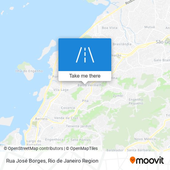 Rua José Borges map