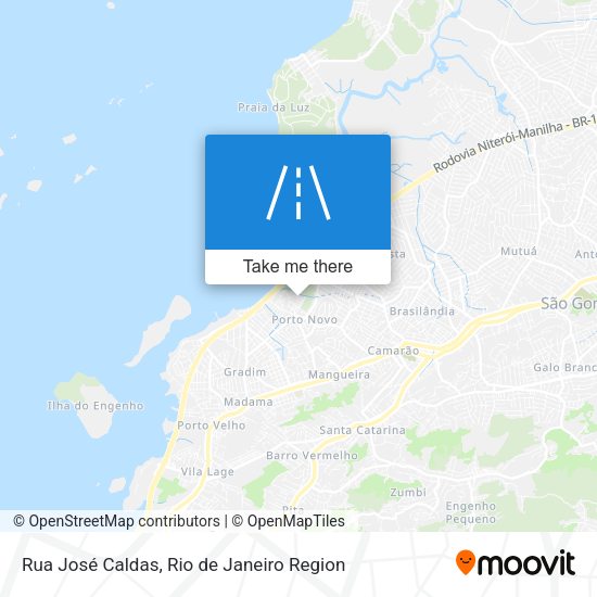 Rua José Caldas map