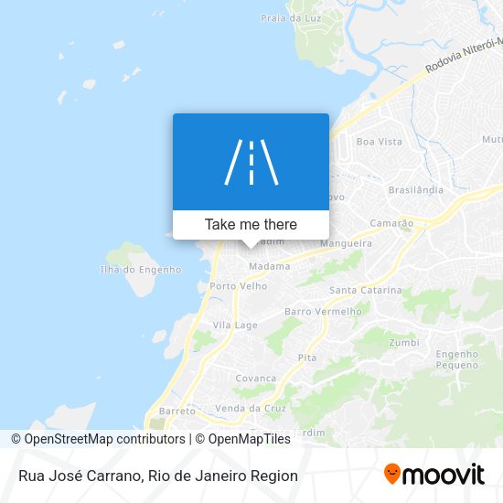 Rua José Carrano map