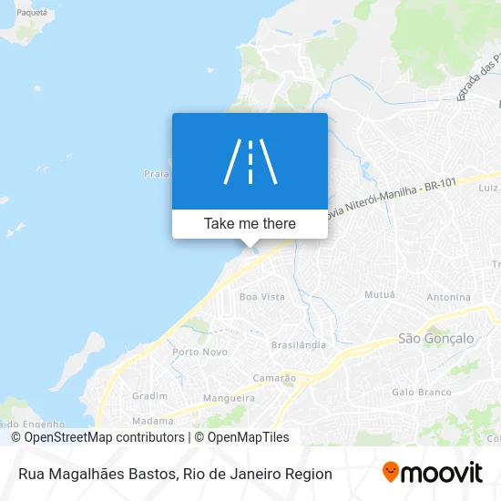 Rua Magalhães Bastos map