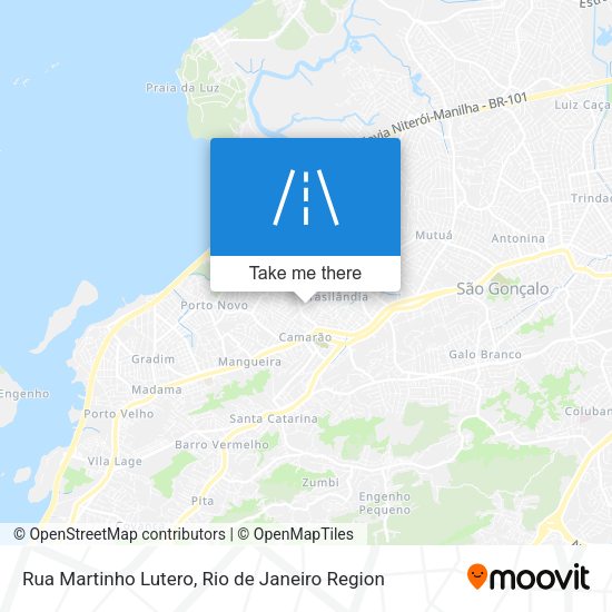 Rua Martinho Lutero map