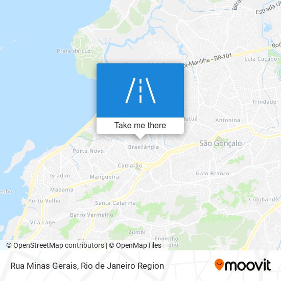 Rua Minas Gerais map